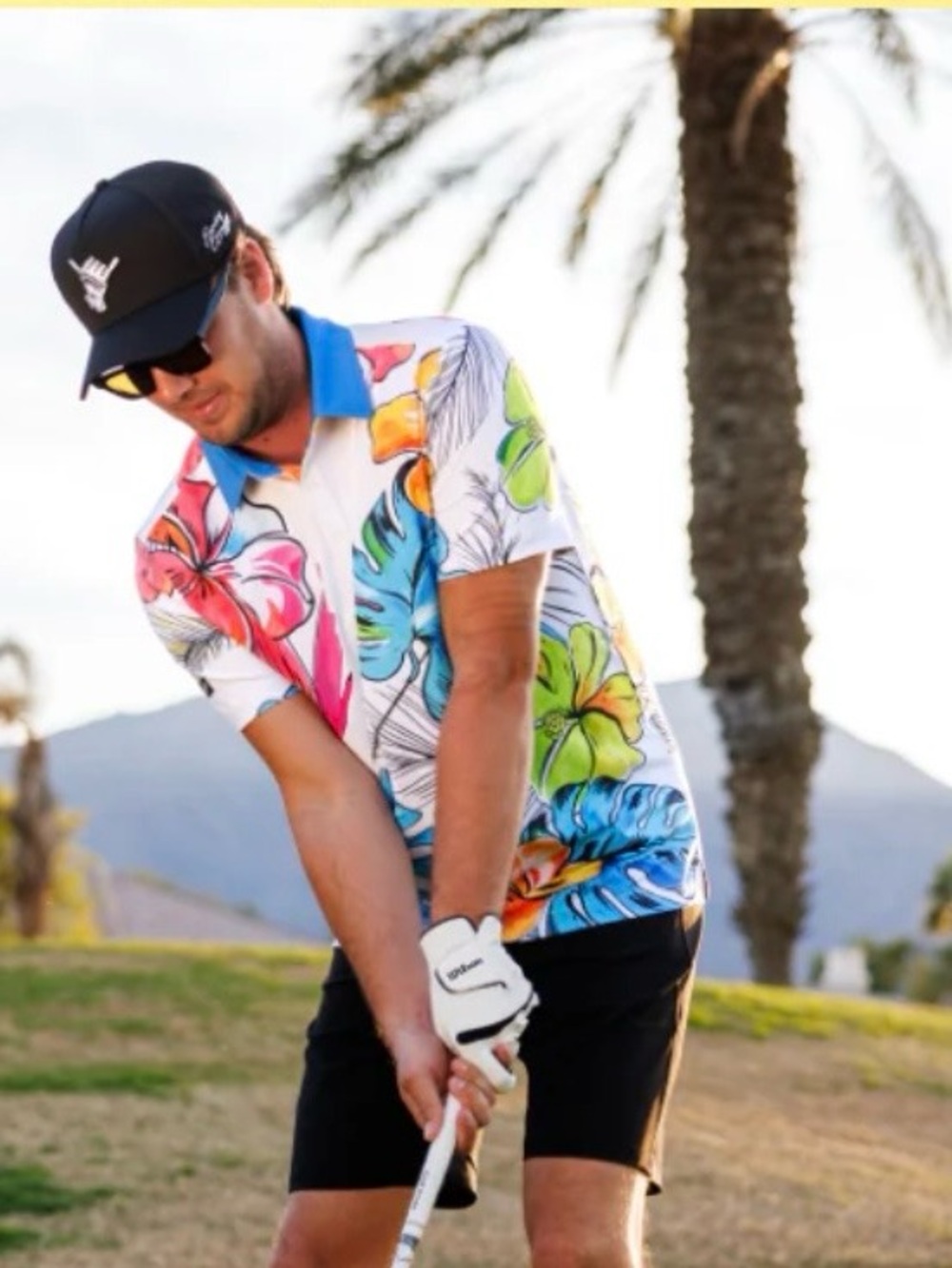 Sunday Swagger | Beach Bum Golf Polo | Medium